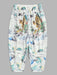 Tiger Painting Printed Kimono And Capri Pants Set - Grafton Collection