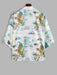 Tiger Painting Printed Kimono And Capri Pants Set - Grafton Collection