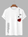 2 Pieces Letter Short Sleeves T Shirts - Grafton Collection