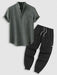 Shirt With Drawstring Pants Set - Grafton Collection