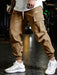 Letter Sweatshirt And Jogger Cargo Pants Set - Grafton Collection