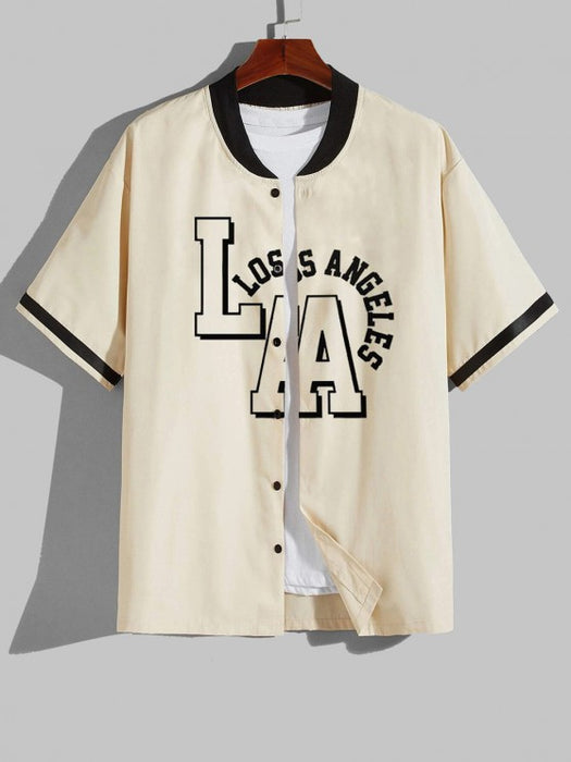 Baseball Shirt With Streetwear Pants - Grafton Collection