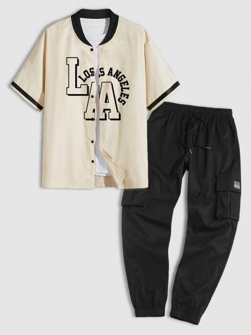 Baseball Shirt With Streetwear Pants - Grafton Collection