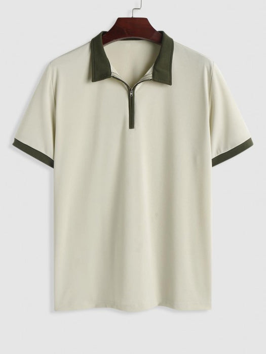 Polo Collared T-shirt With Jogger Pants