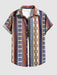 Retro Ethnic Shirt With Techwear Pants - Grafton Collection