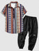 Retro Ethnic Shirt With Techwear Pants - Grafton Collection