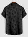 Silky Leopard Print Satin Short Sleeve Shirt - Grafton Collection