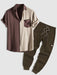 Two Tone Shirt And Cargo Pants Set - Grafton Collection