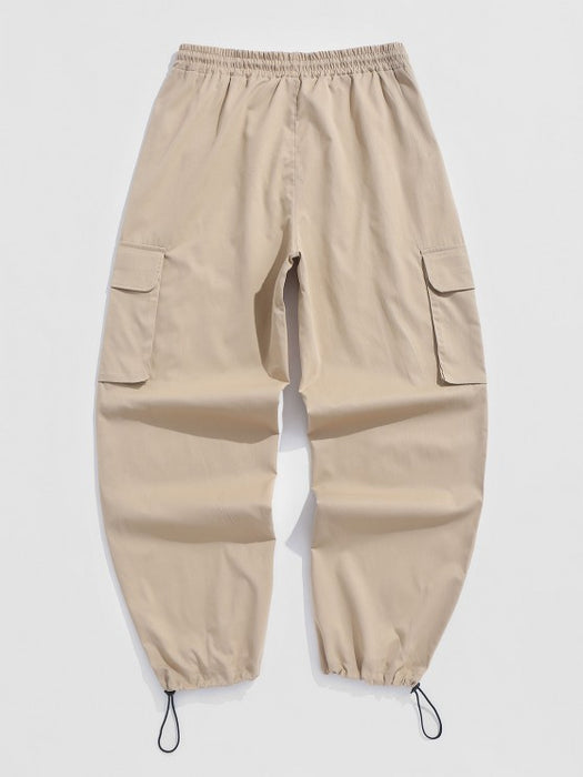 Linen Textured Shirt With Cargo Pants