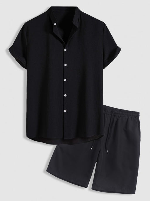 Collar Shirt And Casual Shorts - Grafton Collection