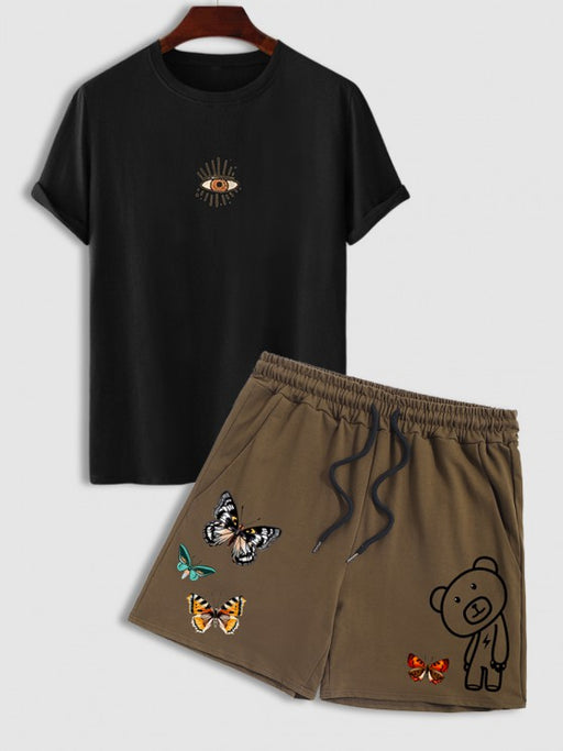 Letter T Shirt And Shorts Set - Grafton Collection