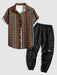 Printed Shirt And Jogger Pants Set - Grafton Collection