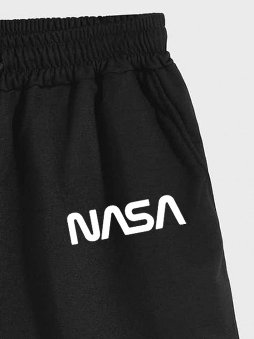 Astronaut Pattern T Shirt And Shorts Set