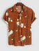 Flowers Pattern Shirt With Soft Textured Shorts - Grafton Collection