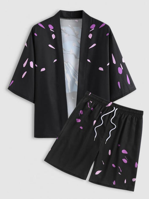 Cardigan Kimono With Board Shorts Set - Grafton Collection