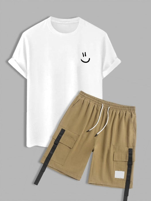 Cartoon T Shirt With Patched Design Pants - Grafton Collection