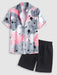 Splash Splatter Shirt And Basic Shorts Set - Grafton Collection