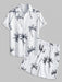 Coconut Tree Printed Shirt And Shorts - Grafton Collection