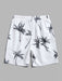 Coconut Tree Printed Shirt And Shorts - Grafton Collection