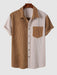 Front Pocket Corduroy Shirt And Shorts Set - Grafton Collection