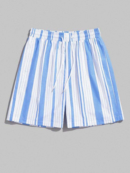 Casual Striped Shirt And Shorts - Grafton Collection