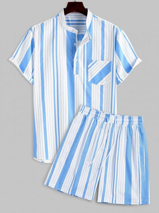 Casual Striped Shirt And Shorts - Grafton Collection