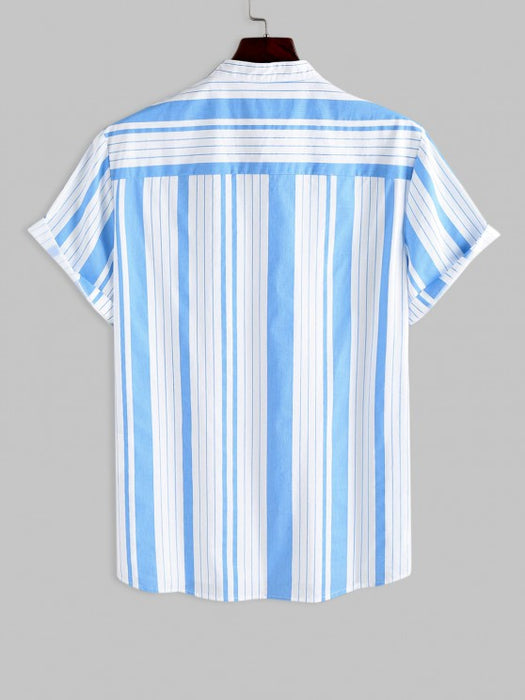 Casual Striped Shirt And Shorts - Grafton Collection