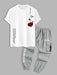 Printed T Shirt With Cargo Pants Set - Grafton Collection