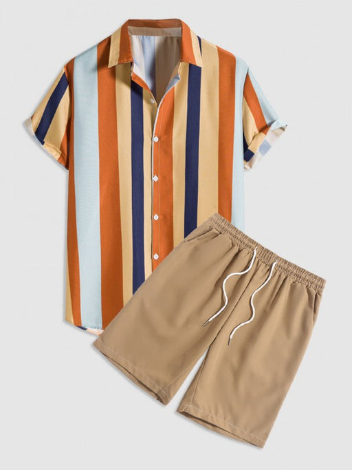 Striped Shirt and Shorts Set - Grafton Collection