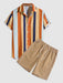 Striped Shirt and Shorts Set - Grafton Collection