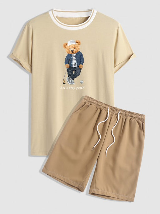 Short Sleeve T Shirt With Casual Shorts Set - Grafton Collection