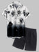 Short Sleeves Shirt And Solid Shorts Set - Grafton Collection