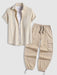 Short Sleeves Shirt With Cargo Pants Set - Grafton Collection