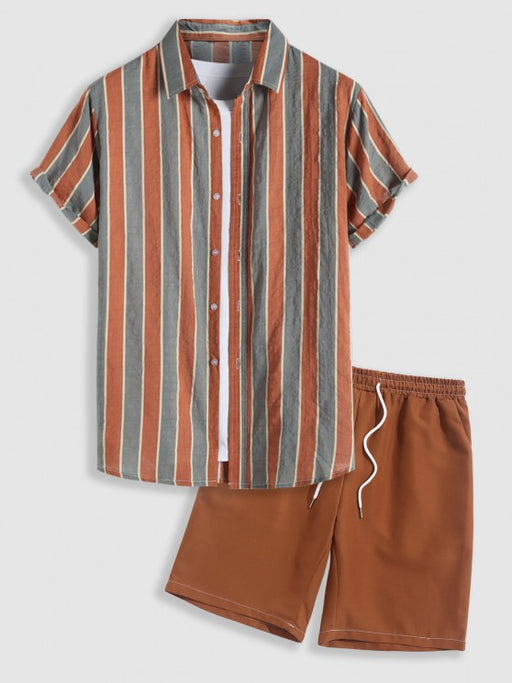 Linen Shirt With Shorts Set - Grafton Collection