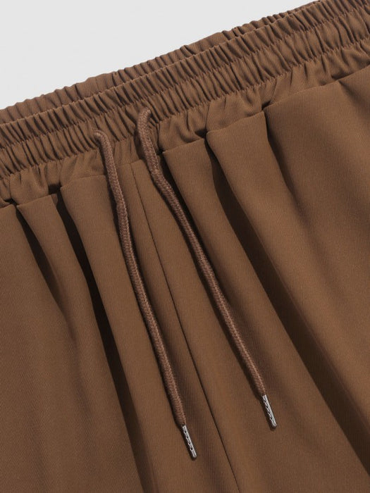 Vertical Striped Shirt And Pocket Plain Shorts Set - Grafton Collection