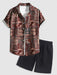 Printed Shirt And Shorts Set - Grafton Collection