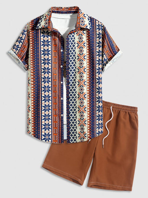 Short Sleeves Shirt With Shorts Set - Grafton Collection