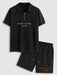 Half Zip T Shirt And Shorts Set - Grafton Collection
