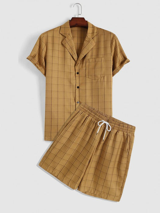 Pocket Shirt And Drawstring Shorts Sets - Grafton Collection