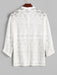 Netted Long Sleeves Shirt And Shorts - Grafton Collection