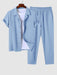 Casual Collar Shirt And Pants - Grafton Collection