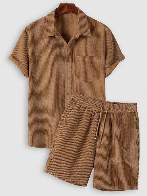 Front Pocket Shirt And Shorts - Grafton Collection