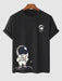 Cartoon Astronaut Pattern T Shirt And Shorts Set - Grafton Collection