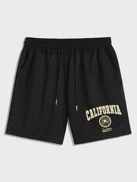 California Badge T Shirt And Shorts Set - Grafton Collection