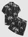 Coconut Tree Printed Shirt And Shorts - Grafton Collection