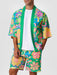 Floral Kimono And Beach Shorts Set - Grafton Collection