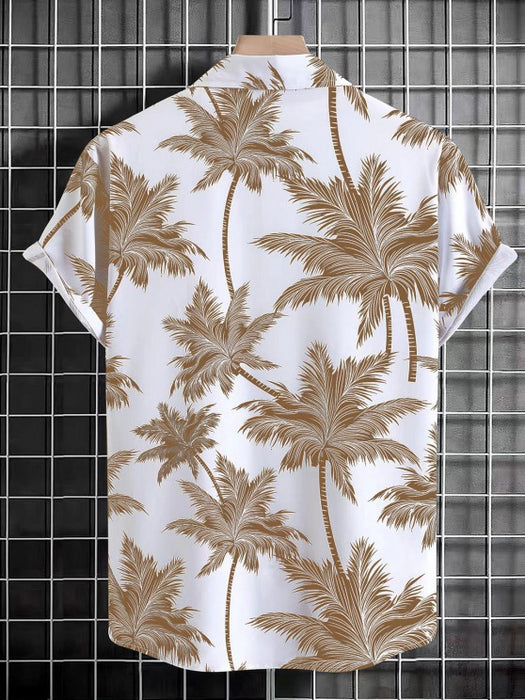 Coconut Tree Print Shirt With Set - Grafton Collection