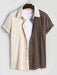 Two Tone Textured Shirt With Shorts Set - Grafton Collection