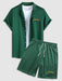 Shirt With Drawstring Shorts Set - Grafton Collection