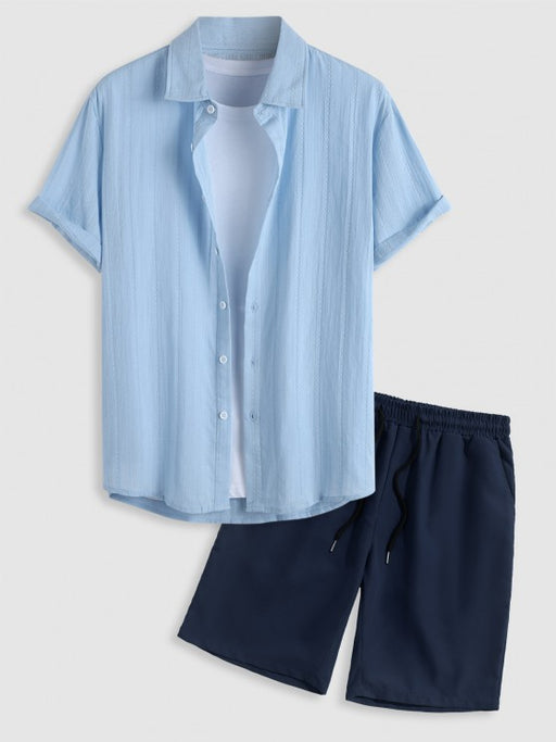 Casual Short Sleeves Shirt And Shorts - Grafton Collection